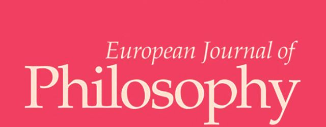CYA Faculty News - European Journal of Philosophy european journal of philosophy 1