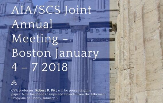 CYA Reception & Faculty Presentation at Upcoming AIS/SCS Annual Meeting AIASCS Joint Annual Meeting – Boston January 4 – 7 2018